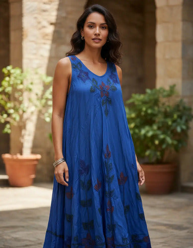 Vestido Solero Importado India Hindú Talle Grande Hasta Xxxl