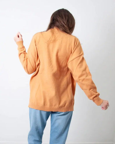 Sweater Pullover Colores  Tejido Amplio Beige Colores Único