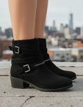 Botas Botinetas De Gamuza Negro 37 Ar