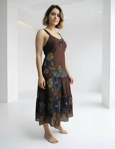 Solero Vestido Importado Estampado India Boho
