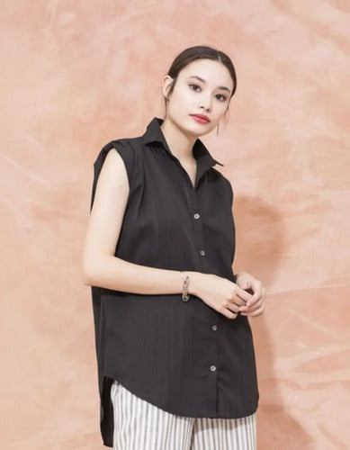 Camisa Camisola De Diseño Sin Mangas Oversize