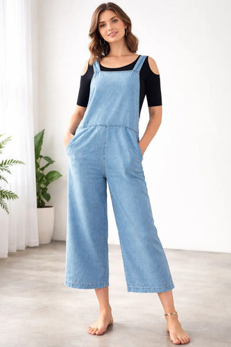 Jardinero Enterito Denim Jean Celeste Lisa M