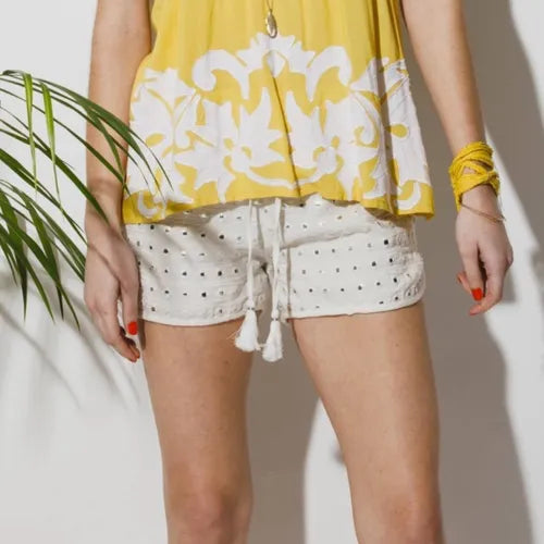 Short Espejitos Importado Estilo Boho Hippie Chic