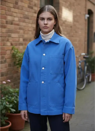 Saco Jean Campera Denim Talle Amplio Oversize