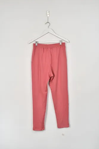Pantalón Jogging Viscosa Rosa Rosa Oscuro Liso U
