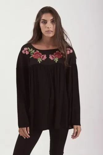 Blusa Camisa Bordada Importada Boho Tipo Vars India Style