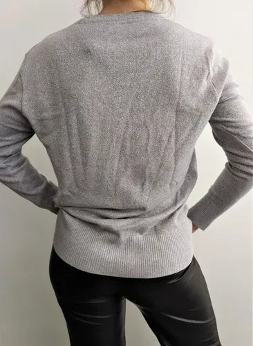 Saquito Saco Cardigan Botones Strass Tejido Botones