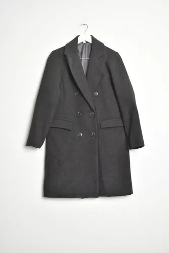 Tapado De Paño Gris Oscuro 42 Lisa