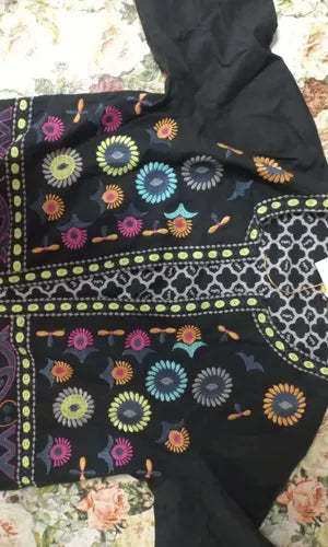 Saco Chaqueta Bordada De India Nuevo 2da Selección Negro L Bordado