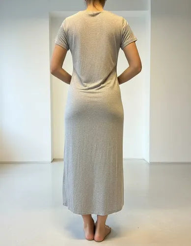 Vestido Modal Con Strass Importado Largo