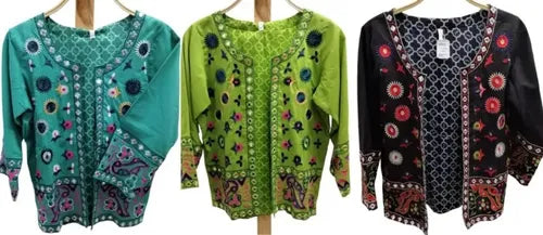 Saco Chaqueta Bordada De India Nuevo 2da Selección Negro L Bordado