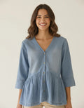Camisa Blusa De Jean Denim