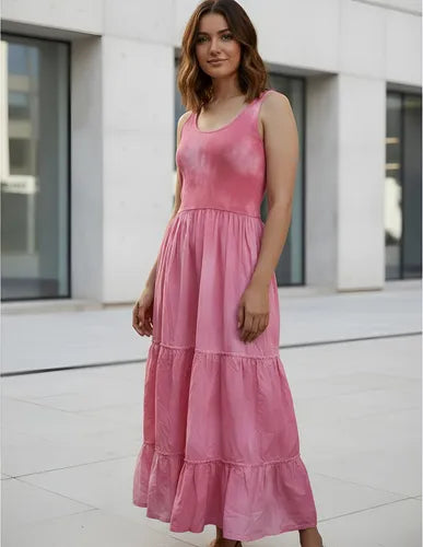 Solero Vestido Con Volados Batik