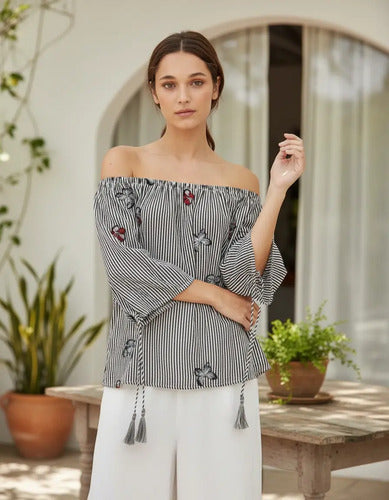 Camisa Blusa Paisana Importada Mariposas