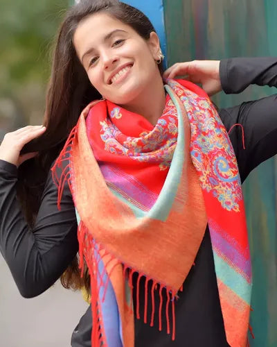 Pashmina Bufanda Bufandon Boho Mandalas Búlgaros Grande