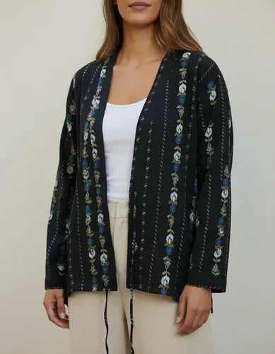 Saco Chaqueta Kimono Estampado Modelo Amplio