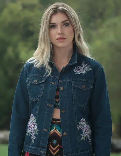 Campera De Jean Bordada