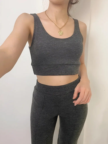 Pantalón Y Top  (conjunto) Deportivo Abrigado