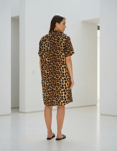Vestido Cuello Mao Talle Grande Xl A 6xl