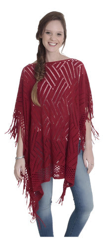 Poncho Ruana Tejidos Importados