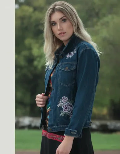 Campera De Jean Bordada