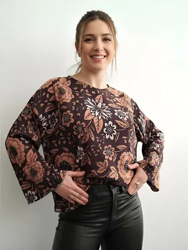 Blusa Remera Manga Larga Oxford Diseño