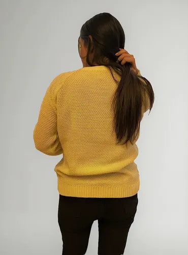 Sweater Tejido Amplio Liso Ochos