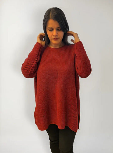 Sweater Pullover Tejido Modelo Grande Xxl Oversize