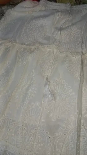 Pollera De Broderie Larga Nueva De 2da Selección