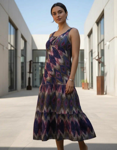 Solero Vestido Importado Estampado India Boho