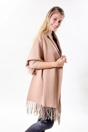 Ruana Poncho  Con Puños Mangas Importada