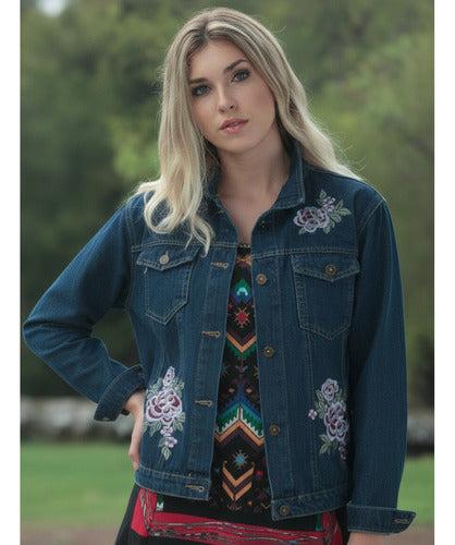Campera De Jean Bordada