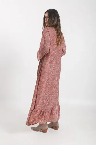 Vestido Largo De Seda Hindú Amplio Mod. 79