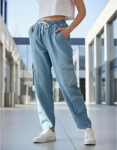 Pantalón Jean Jogger Cargo Denim Nuevo 2da Selección