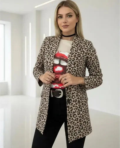 Saco Blazer Animal Print
