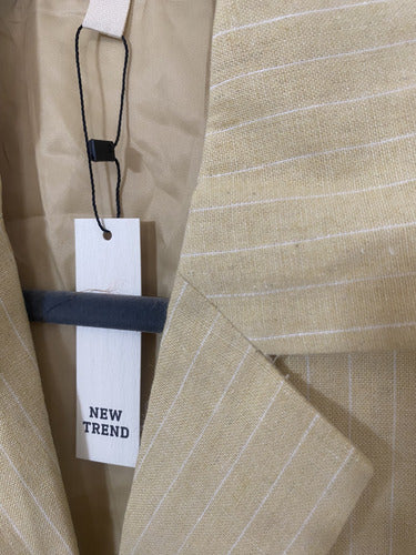 Chaleco De Lino Importado Beige