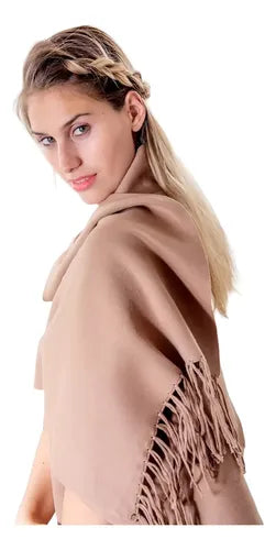 Ruana Poncho  Con Puños Mangas Importada