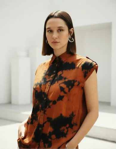 Camisa Camisola De Diseño Sin Mangas Oversize