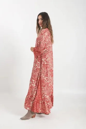 Vestido Largo De Seda Hindú Amplio Mod. 79