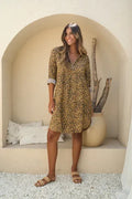 Vestido Túnica Animal Print Animal Print Estampado Xl