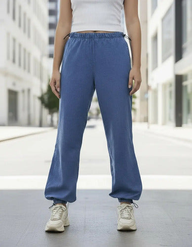 Pantalón Babucha De Jean Denim