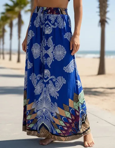 Pollera Larga Maxi Estampada