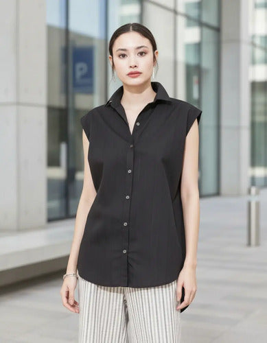Camisa Camisola De Diseño Sin Mangas Oversize