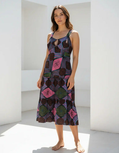 Solero Vestido Importado Estampado India Boho