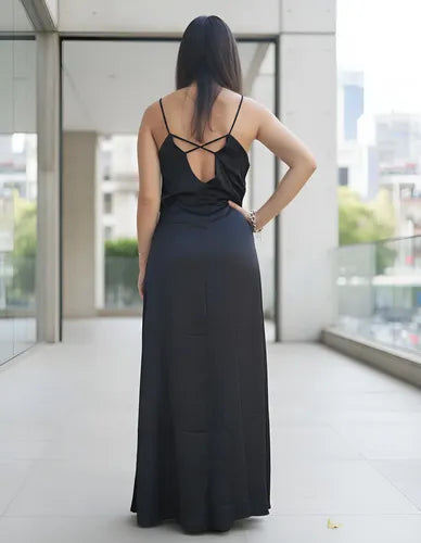 Vestido Largo Fiesta Espalda Descubierta Maxi