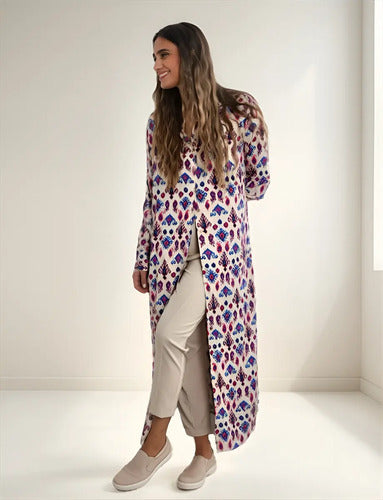 Vestido Camisero Importado Estampado
