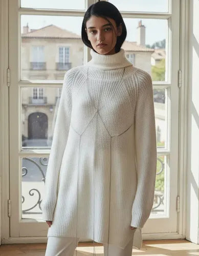 Sweater Pullover Tejido Polera Modelo Amplio