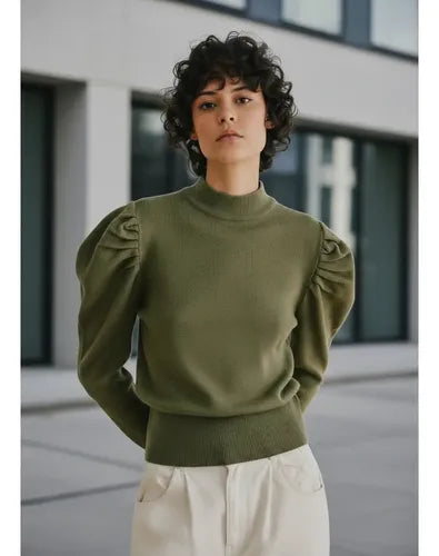 Sweater Tejido Mangas Princesa