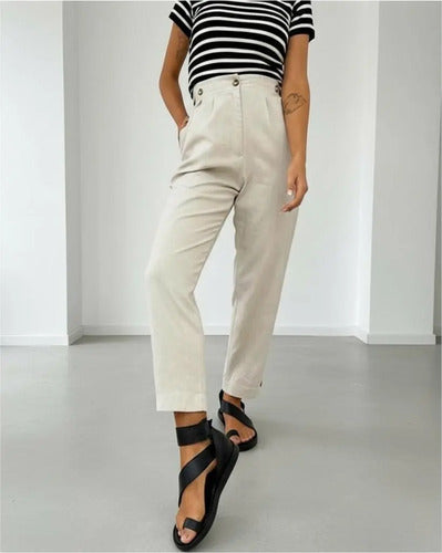 Pantalón De Lino