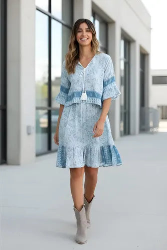 Vestido De Seda Hindú Mod. 5